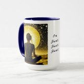 女性瞑想オムシャンティシャンティ マグカップ (正面左)