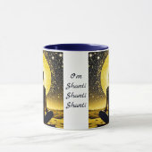 女性瞑想オムシャンティシャンティ マグカップ (中央)