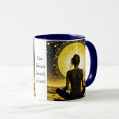 女性瞑想オムシャンティシャンティ マグカップ (正面右)