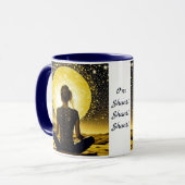 女性瞑想オムシャンティシャンティ マグカップ (正面左)