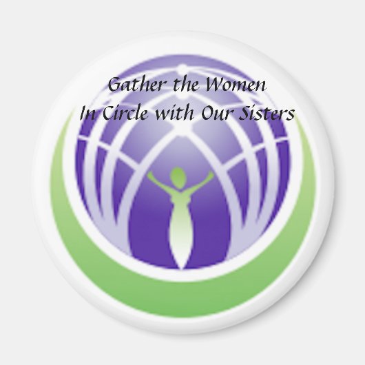 女性磁石を集める マグネット (正面)