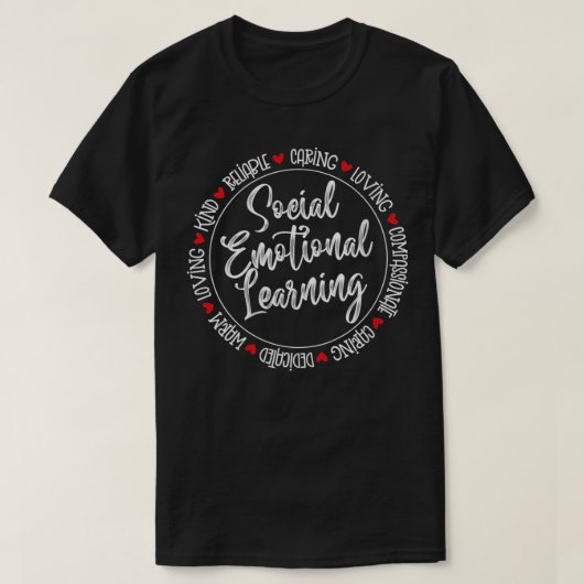 女性社会情動学的ハートカウンセラーT Tシャツ (デザイン正面)