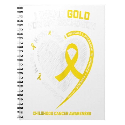 女性私の衣服金ゴールド私の孫の子供のギフト ノートブック (正面)