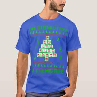 女性科学クリスマスOh化学者フリーケミストレ Tシャツ