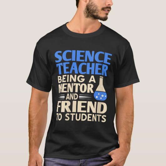 女性科学教師 生徒のメンターであり友人 Tシャツ (正面)
