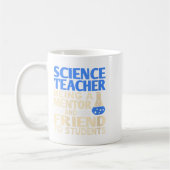 女性科学教師 生徒の友人とメンター コーヒーマグカップ (左)