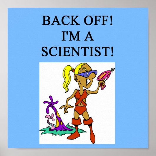 女性科学者 ポスター (正面)