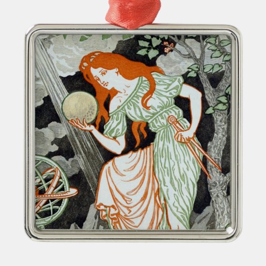 女性科学者（理工系女性） メタルオーナメント (正面)