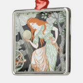 女性科学者（理工系女性） メタルオーナメント (左)