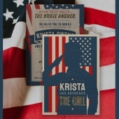 女性空軍隊員　農村での軍事任務　お別れ会 招待状