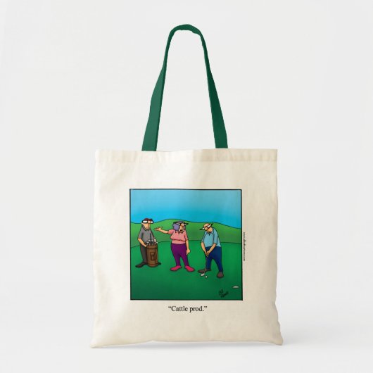 女性笑わされるゴルフトートギフト トートバッグ (正面)