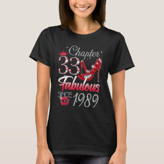 女性第33章1989年33回目の誕生日から素晴らしい Tシャツ