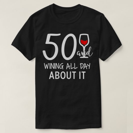 女性第50回誕生日ギフト Tシャツ (デザイン正面)