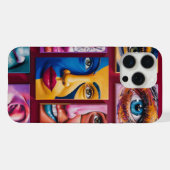 女性素晴らし向け3Dクリムゾンステッカーデザイン iPhoneケース (裏面横)