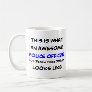 女性素晴らし警察官 コーヒーマグカップ