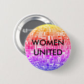 女性統一されたデザイン5 缶バッジ (正面&裏面)