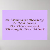 女性美しいのメッセージ詩の機能バナー ポスター (正面)