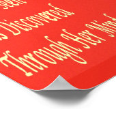 女性美しいメッセージの詩の機能インスパイア ポスター (角)