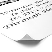 女性美しいメッセージの詩の機能 ポスター (角)