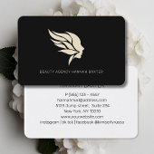 女性美しいロゴモダン、サロン、 名刺