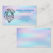 女性美しい気に皮 | 医師 名刺 (正面/裏面)