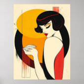 女性美しい ポスター (正面)