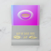 女性美しい·メッセージ·ポエム     カード (内部)