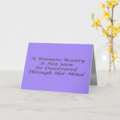 女性美しい·メッセージ·ポエム     カード (黄色い花)