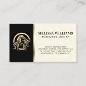 女性美容師 |美しい 名刺 (正面)