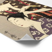女性美容 歌麿 湯湯堂 浮世絵 アート ポスター (角)
