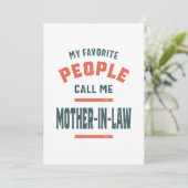 女性義母の日のプレゼント 招待状 (スタンド正面)