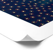 女性考えのア絵画ートコンテンポラリープリント ポスター (角)