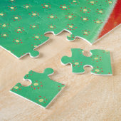 女性考えるアコンテンポラリール・アクリル絵画ズ ジグソーパズル (側面)