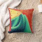 女性考えるファインアート絵画ズ クッション (ブランケット)