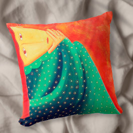 女性考えるファインアート絵画ズ クッション