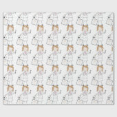 女性聴覚学者 ラッピングペーパー (フラット)