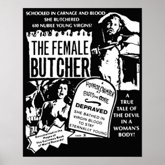 女性肉屋 ポスター