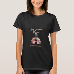 女性肺移植生存者臓器提供の保存 Tシャツ