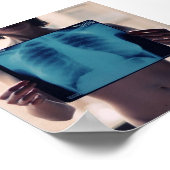 女性胸部x線 ポスター (角)