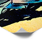 女性脱獄ヴィンテージ漫画 ポスター (角)