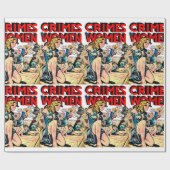 女性脱獄ヴィンテージ漫画 ラッピングペーパー (フラット)