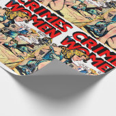 女性脱獄ヴィンテージ漫画 ラッピングペーパー (角)