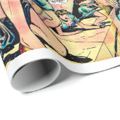 女性脱獄ヴィンテージ漫画 ラッピングペーパー (ロールコーナー)