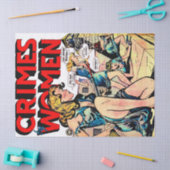 女性脱獄ヴィンテージ漫画 薄葉紙 (クラフト)