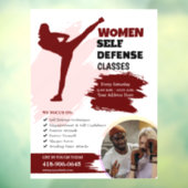 女性自己防衛クラスウィンドウ固定 ウィンドウサイン (シート3)