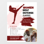 女性自己防衛クラスウィンドウ固定 ウィンドウサイン (シート)