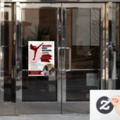 女性自己防衛クラスウィンドウ固定 ウィンドウサイン (オフィスドア)