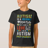 女性自閉症おばあちゃん素晴らしガンジャーニー引用文 Tシャツ (正面)