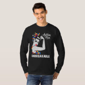 女性自閉症ママ壊れない自閉症意識ダ Tシャツ (正面フル)