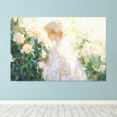 *~*女性花低木TV2引き伸ばしキャンバス印刷 キャンバスプリント (インサイチュ (ウッドフロア))